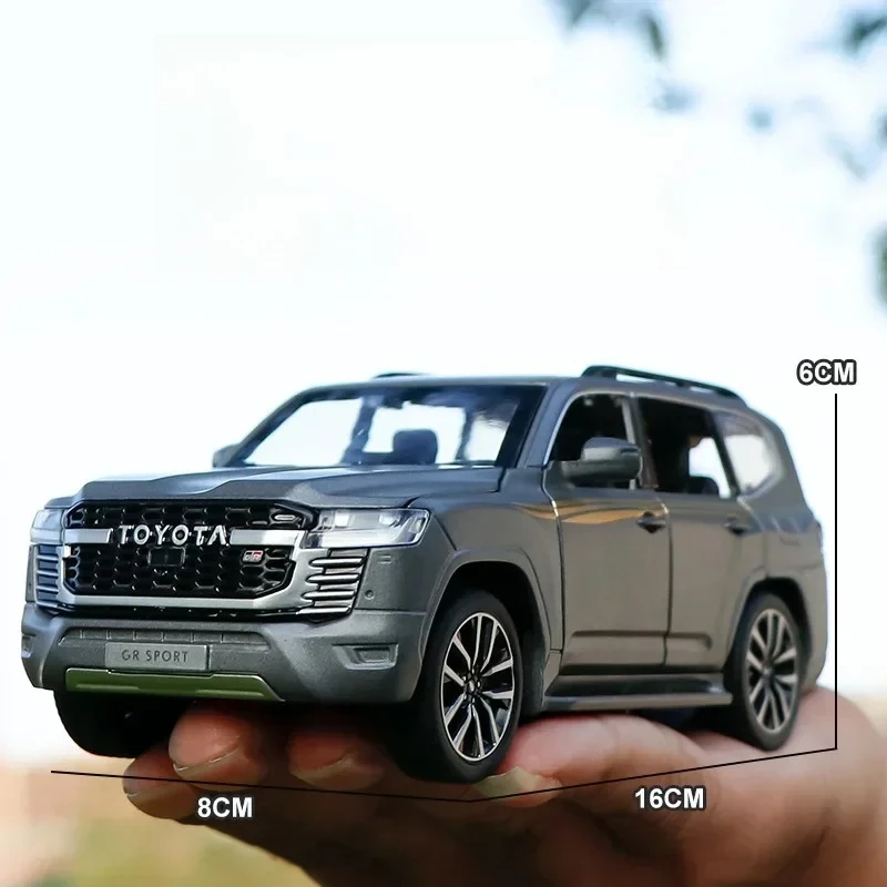 1:32 LC300 High Simulation Diecast Metal Alloy Model Car Sound Light Pull Back Collection Kids Toy Gift A651 Diecast Alloy Car