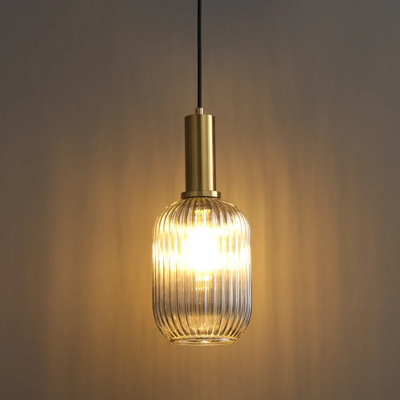 

Nordic Glass Pendant Lights Pumpkin Design Decor Hanging Light Fixtures Dining table Bedroom Suspension Lamps