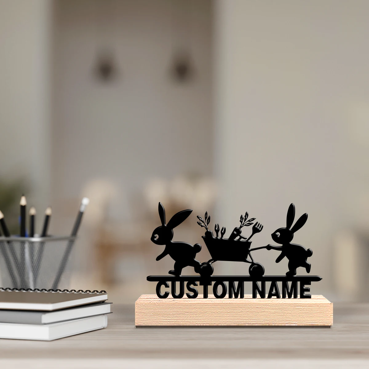 รูปปั้นกระต่ายขนส่งสินค้าแบบนา - Art Craft Rabbit บทวิจารณ์และราคา
