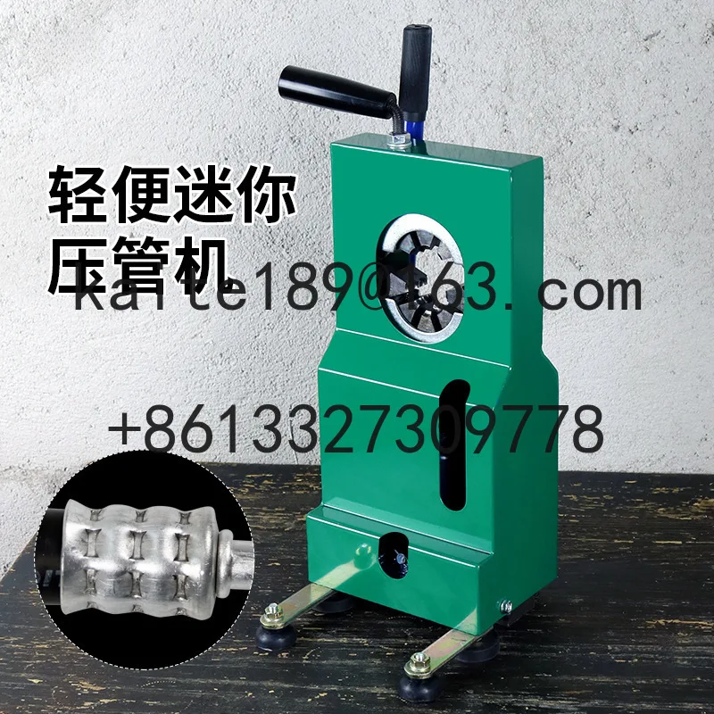 

New Mini Car Air Conditioning Manual Pipe Press Hydraulic Portable Air Conditioning Pipe Head Buckle Press Maintenance Tool