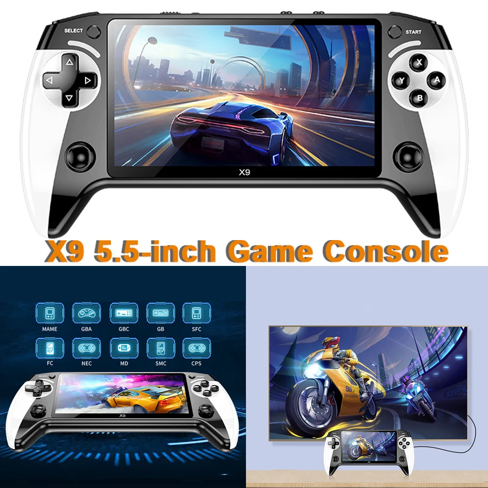 Gaming Console.Emulators - X9 Portable Handheld Game Console 5.5