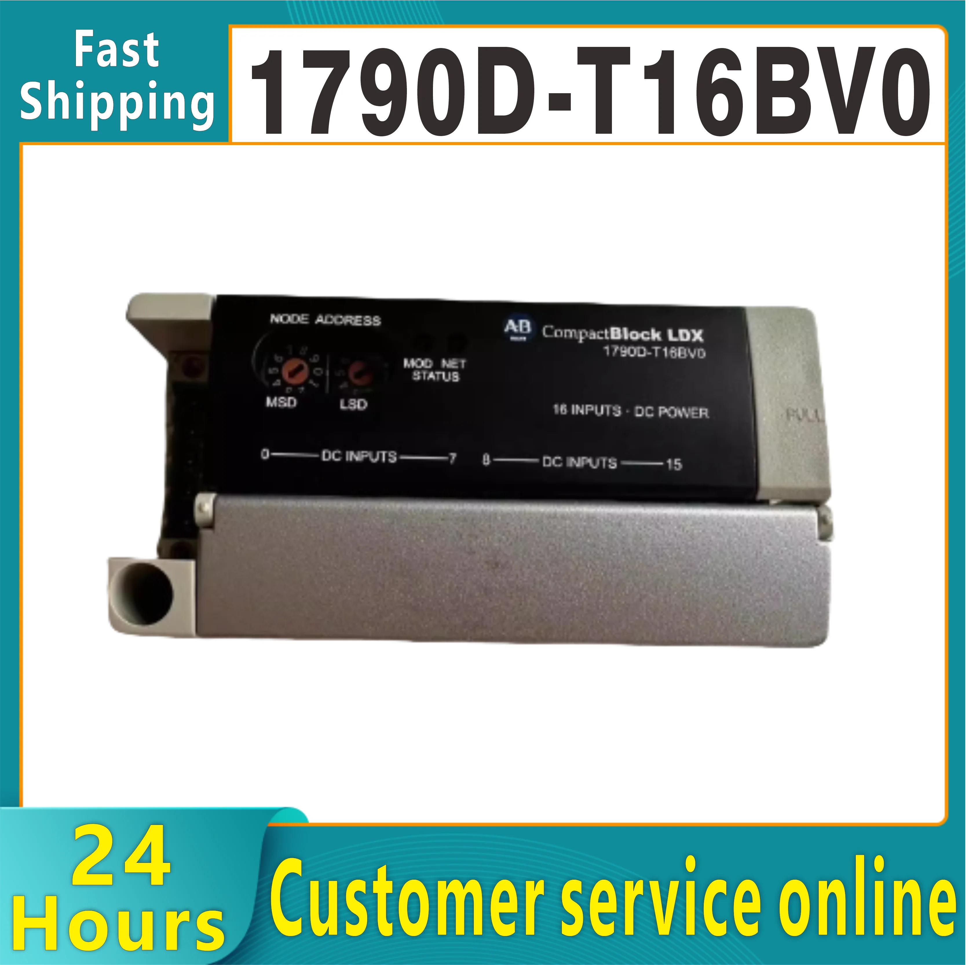 

Original PLC module 1790D-T16BV0 24V DC 16 universal base screws