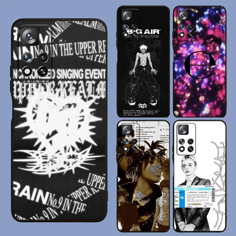 Drain Gang Ecco2k Rapper Phone Case For Samsung Galaxy A13,A21s,A22,A31,A32,A52,A53,A71,A80,A91 Soft Black Cover