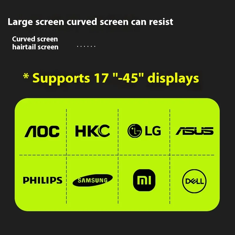 Humanex T9X Computer Monitor Stand Large Screen Cantilever Computer Mechanical Arm RGB 16kg Load-Bearing Screen Display Bracket
