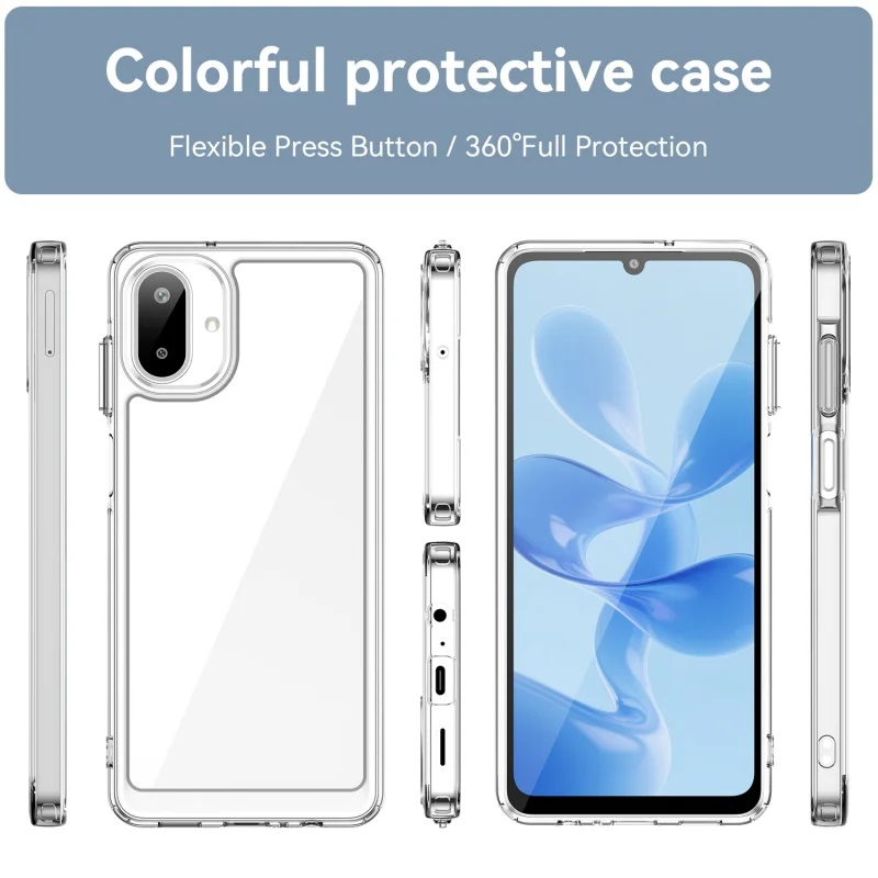 For Samsung A07 Case Cover Samsung Galaxy A07 Capas New Shockproof Protective Phone Bumper Back Transparent Clear Samsung A07