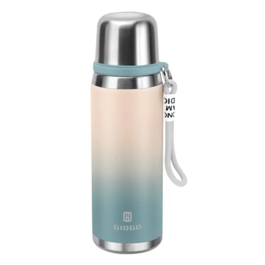 

Stainless Steel thermo Bottles with cup 700ml/23.7oz Vacuum Insulated Bottle for hot and cold coffee drink water thermo flask w