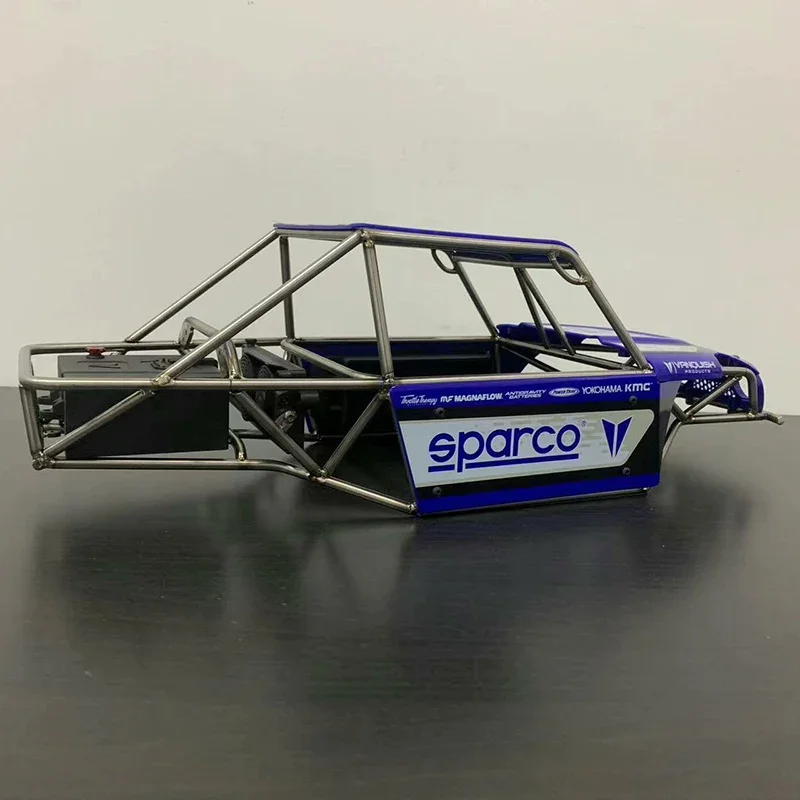 Hpm Titanium Pig Cage VP OPTIC New H10 Metal Pipe Rack for 1/10 RC Crawler Car Traxxas SCX10 Climbing Car DIY Removable Bracket