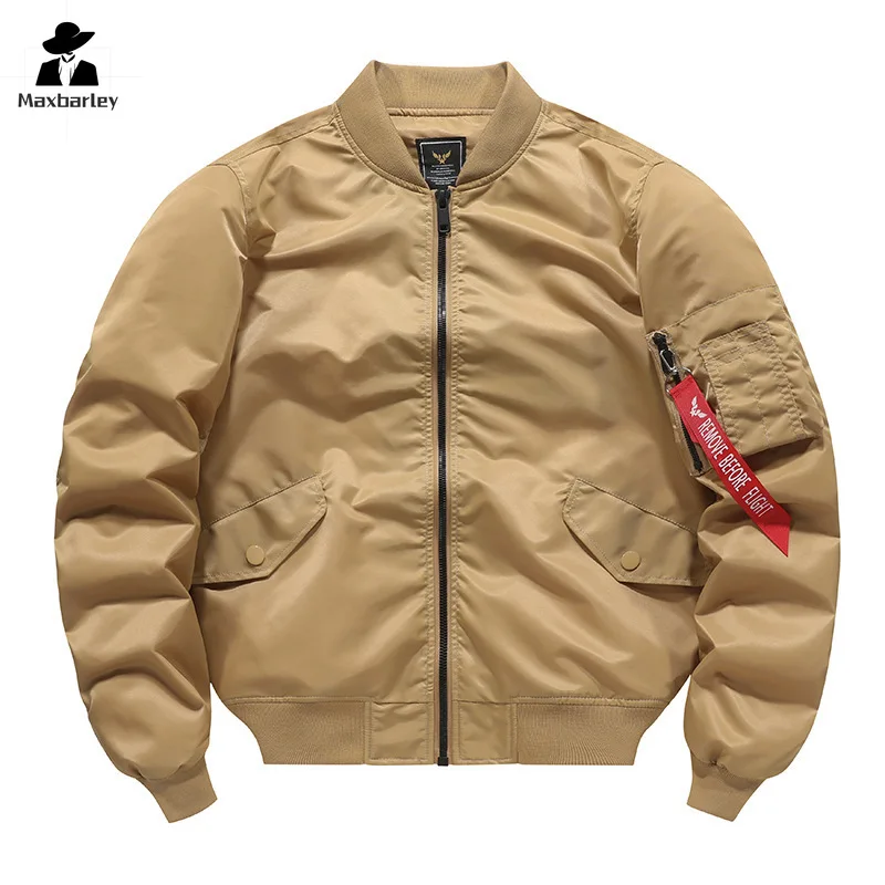 Kurtka Bomber MA1 męska wiosenna, Retro moda luźny strój baseballowy płaszcz Unisex Street Harajuku wielokolorowa kurtka Bomber