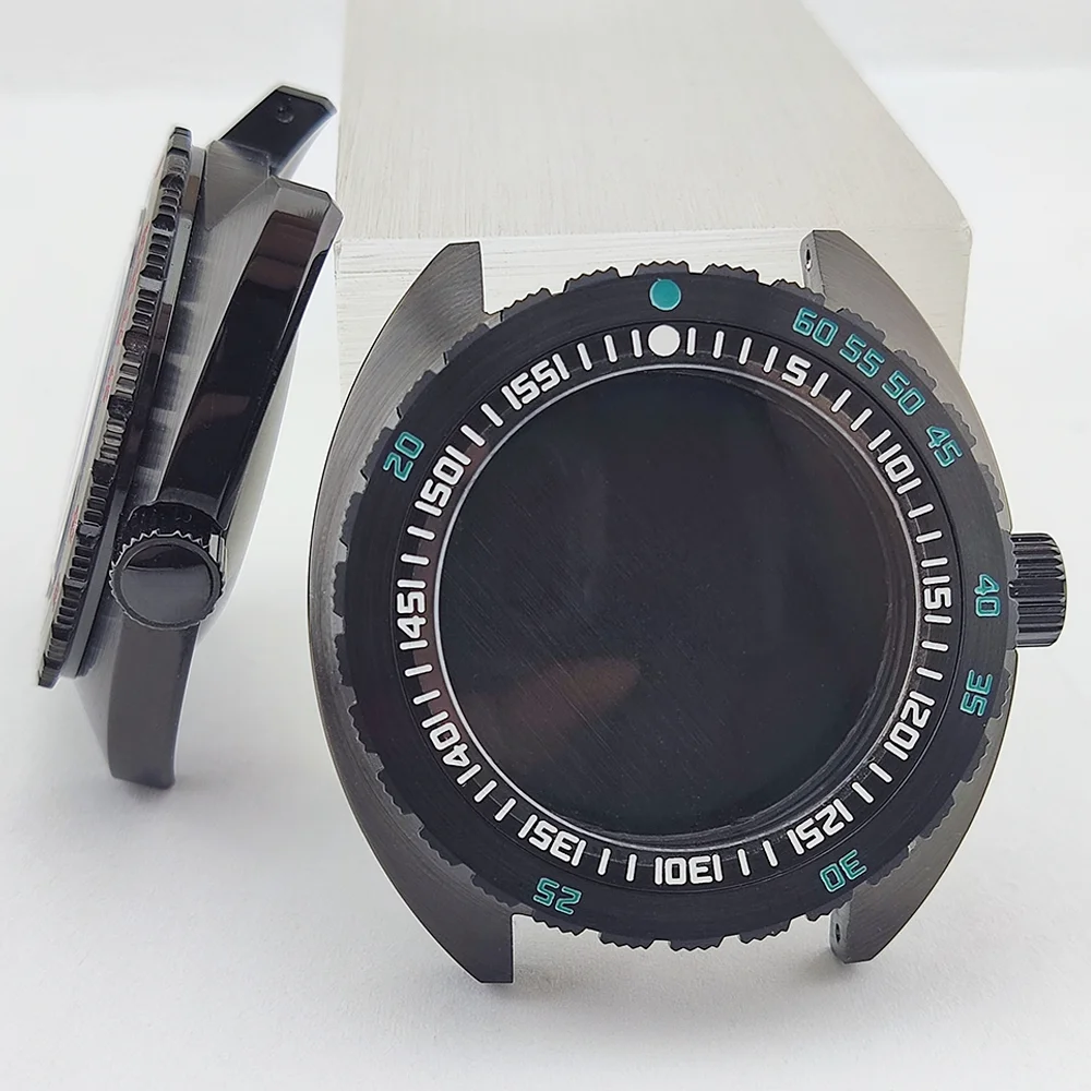 NH35 حالة الياقوت الفولاذ المقاوم للصدأ أذن البحر SKX007/SRPD حالة يناسب NH35/NH36 ساعة يد تعمل بالحركة أجزاء اكسسوارات 28.5 مللي متر الطلب