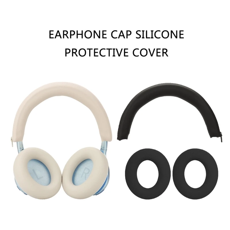 Ear Pads Head Beam Cover for Anker Soundcore Space One Headphones Elastic Foam Earpads Ear Pads Sponge Cushion