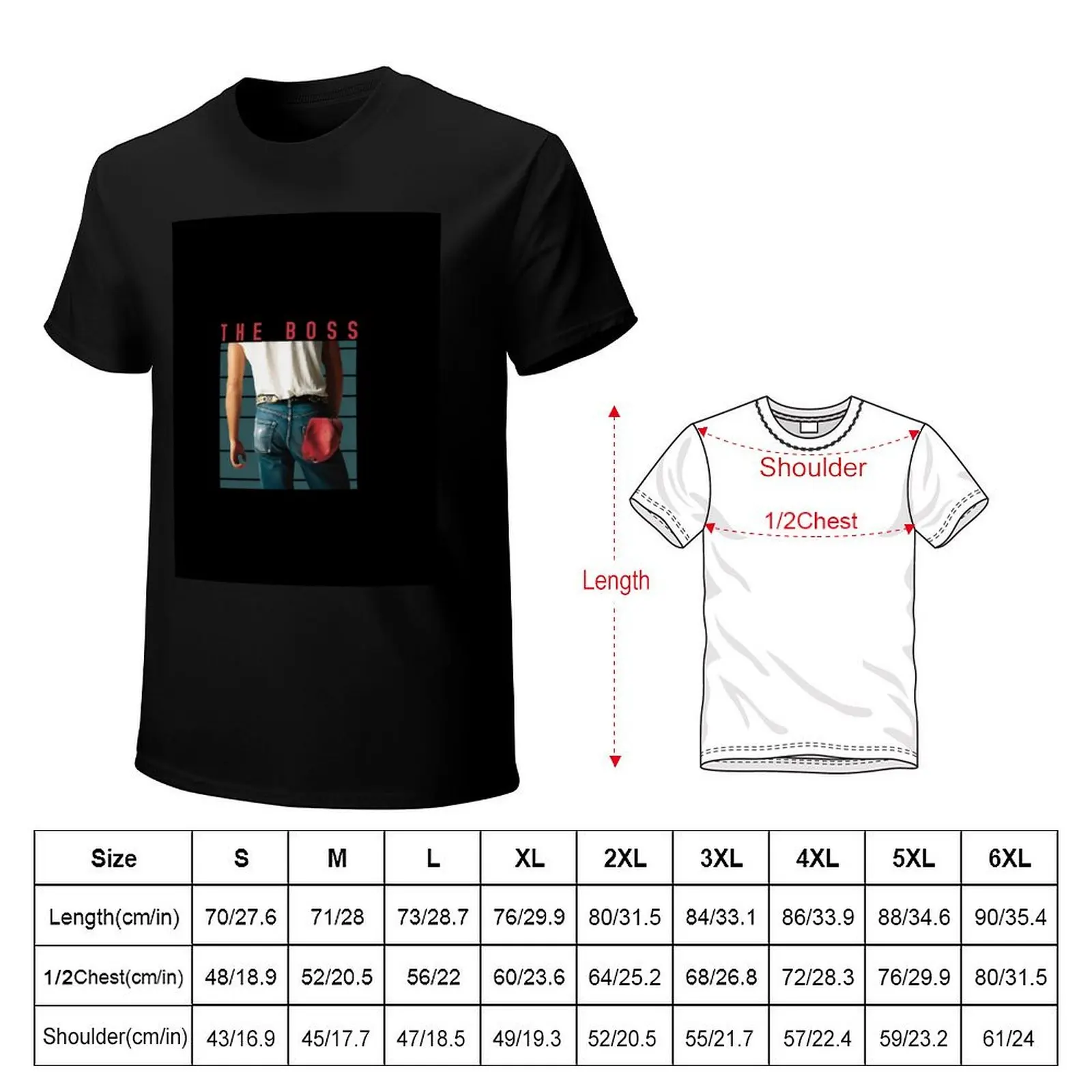 The Boss Springsteen - Bruce Springsteen T-Shirt Soft Cotton Print T-Shirt