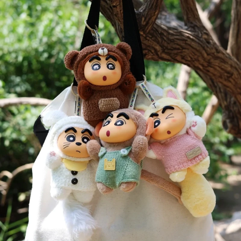 

Genuine Crayon Shin-Chan Big Tails Vinyl Plush Pendant Blind Box Toys Kawaii Action Figure Surprise Box Bag Pendant Toys Gift