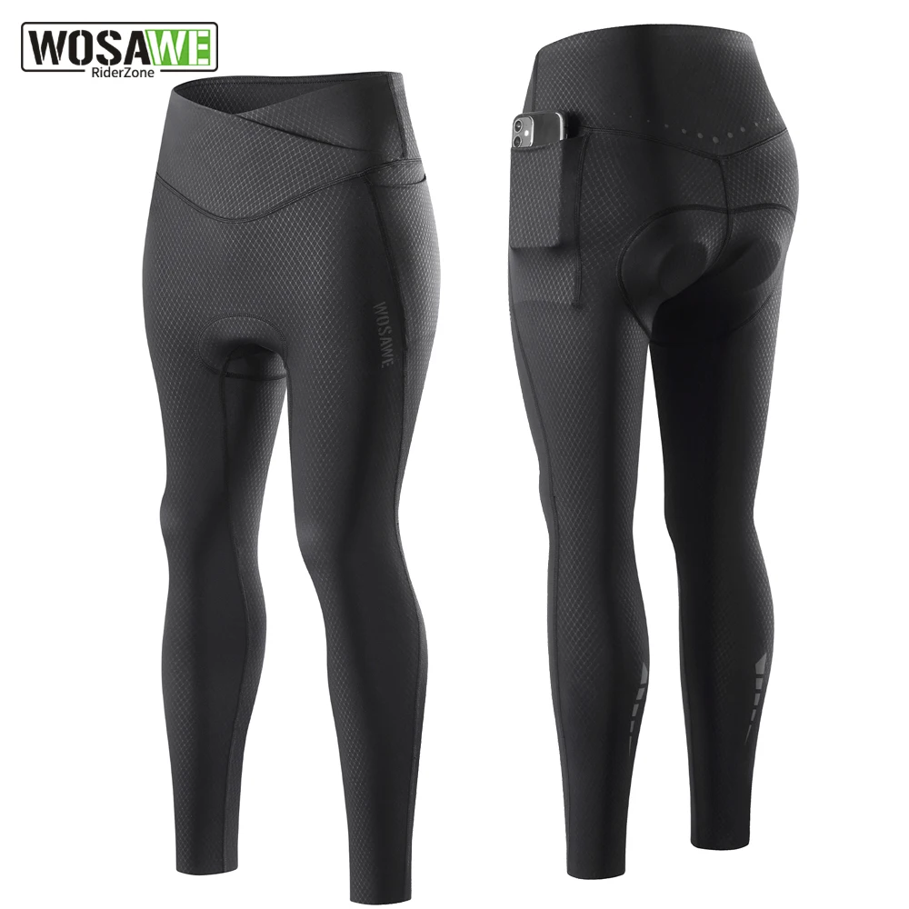 

WOSAWE женские летние велосипедные брюки противоударные мягкие брюки для горного велосипеда MTB с высокой талией Ciclismo велосипедные брюки с 2 карманами