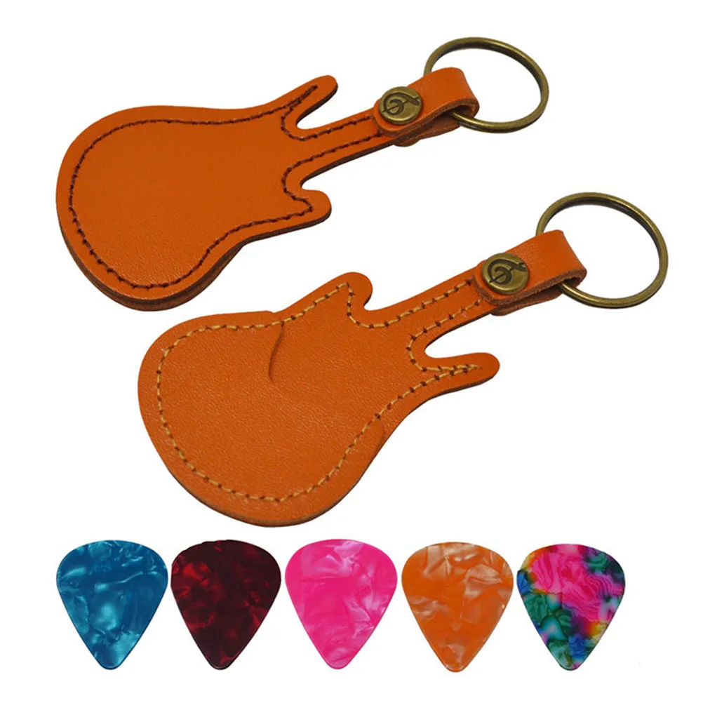 

Plate Pull Set Guitar Pick Protector Keychain Holder Stand Organizer Case Plectrum Carrier