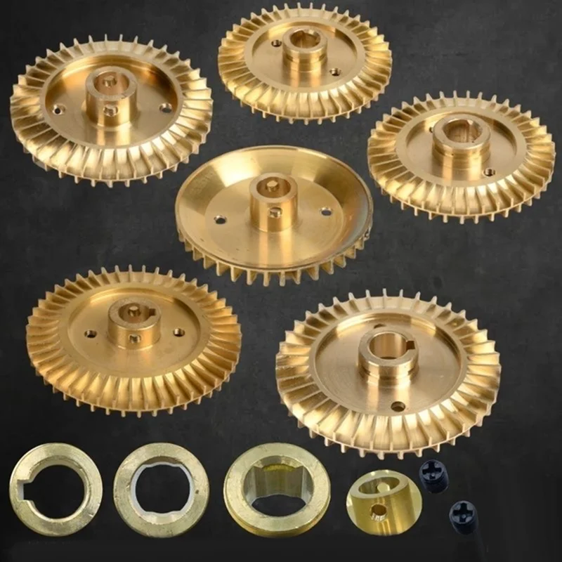 1pcs Brass Pump Copper Impeller Self-Priming Pump Impeller/Pressurized Automatic Pipeline Water Pump Booster Pump Wind Blade