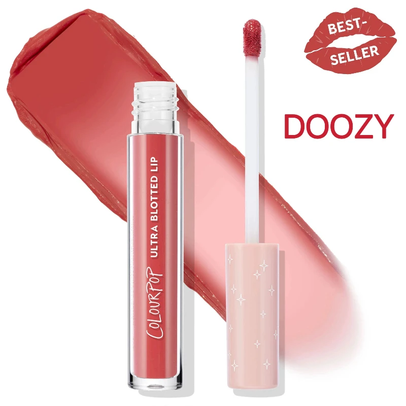 Hot Colorpop Cara Bubble Colorpop Matte Lip Glaze Starling/Zuma Milk Tea Nude Makeup