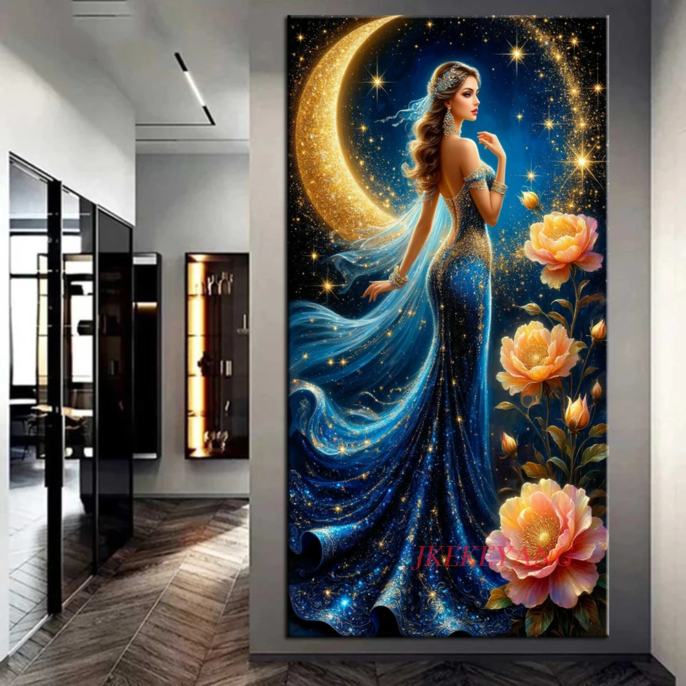 

Pretty Sexy Woman and Flowers Picture DIY Diamond Painting Cross Stitch Full Drills Diamond Mosaic New Collection Home Decor