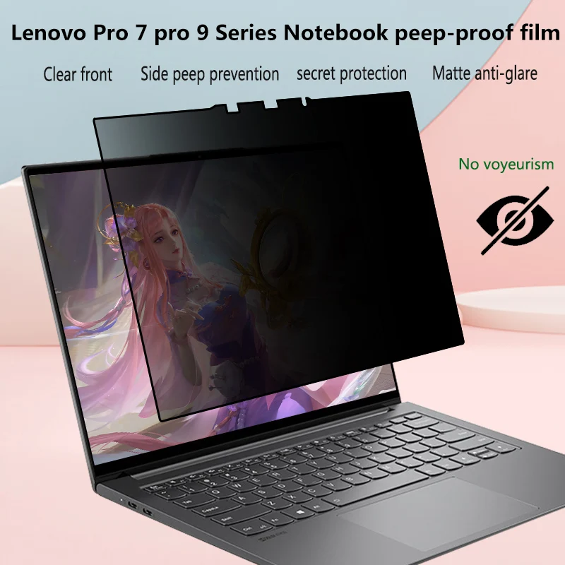 

Fro Lenovo Yoga Slim 7 9 14ILL10 пленка для ноутбука с защитой от воздействий, конфиденциальность 14AKP1O, матовая пленка для экрана 14Q8X9, защитная пленка для экрана 14IMH9