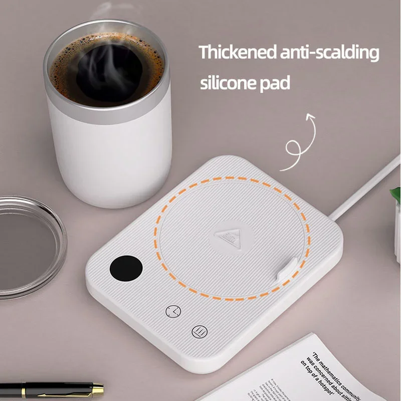 Coffee Mug Warmer Cup Heater 3 Gear Temperatures Beverage Cup Warmer Heating Coasters Plate Pad for Cocoa Tea Water Milk