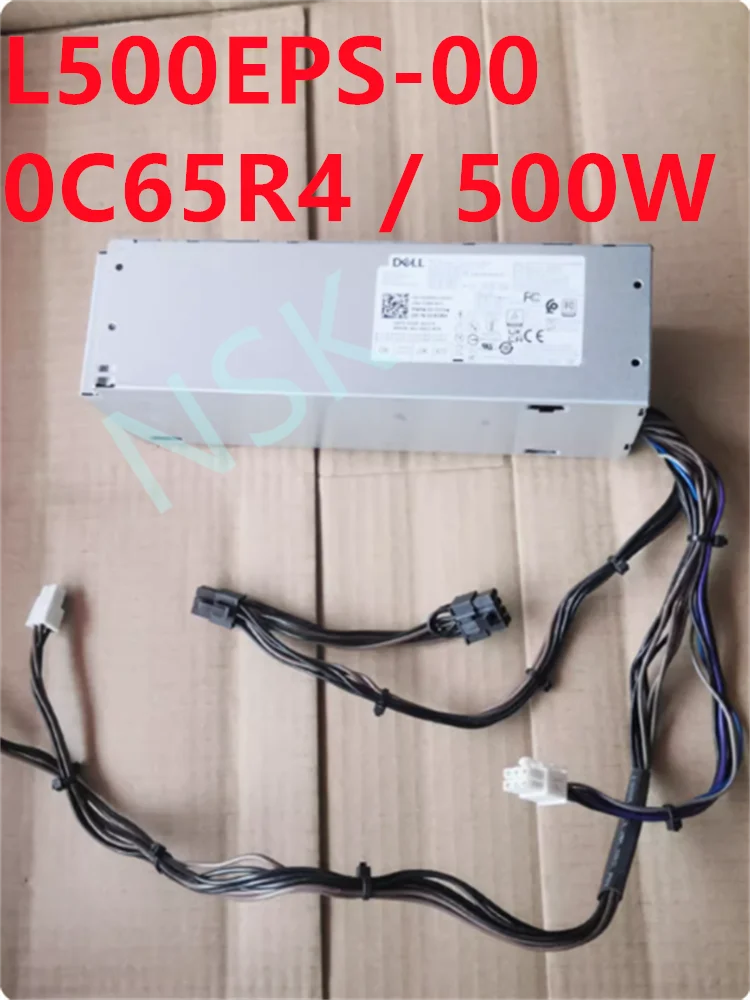 Original FOR Dell 7090 3890 500W 80 Platinum Certified Power Supply L500EPS-00 0C65R4 100%  test ok