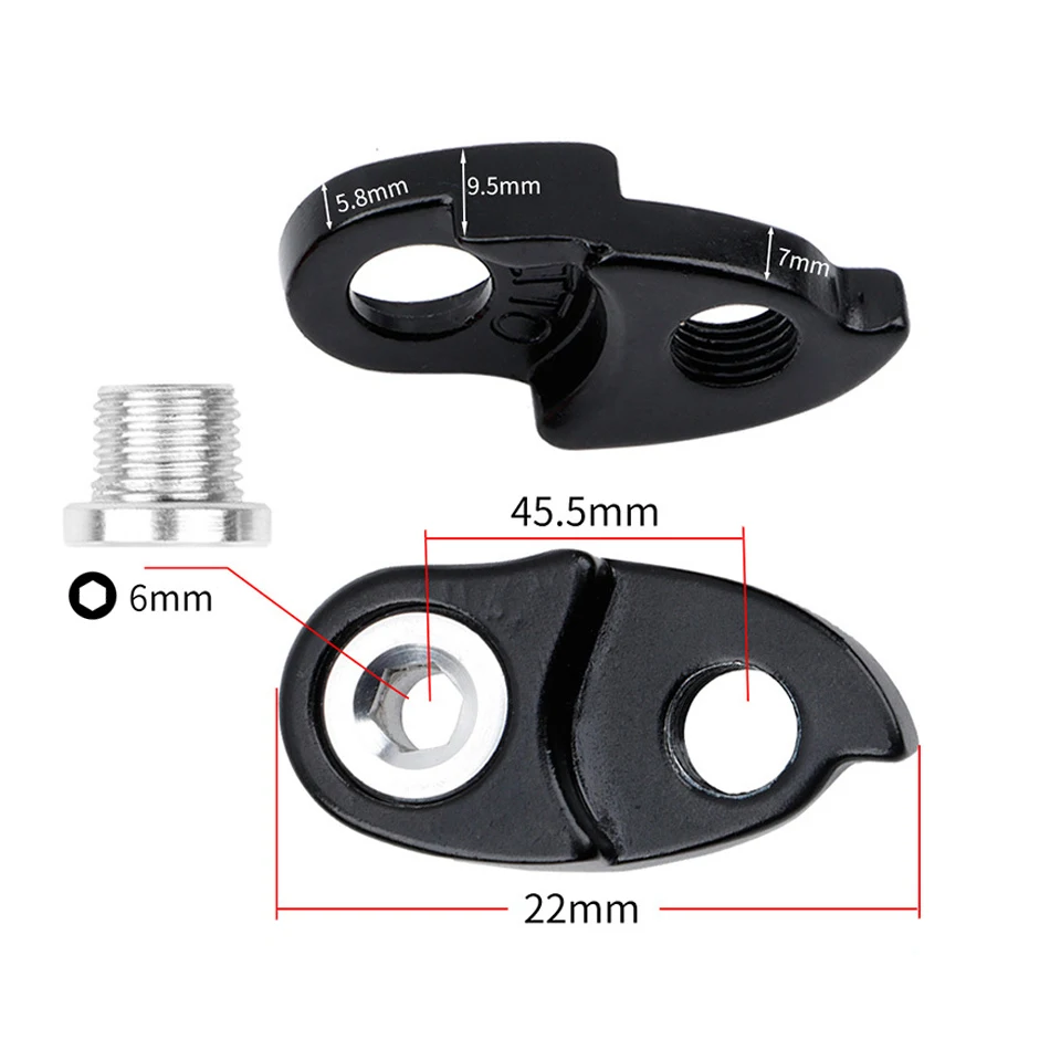 Bicycle Bike Rear Derailleur Hanger 40T/42T/46T/50T/52T Mountain Road Bike Speed Change Extension Frame Gear Tail Hook Extender