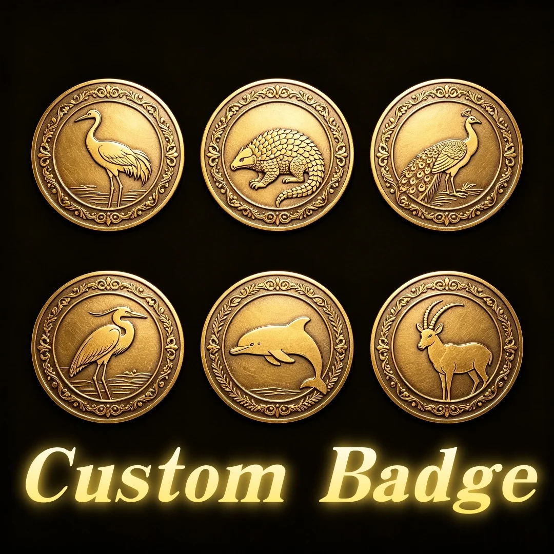 Custom Wildlife Animal Enamel Lapel Pins Fox Deer Eagle Penguin Metal Brooch Custom Logo Badge No MOQ