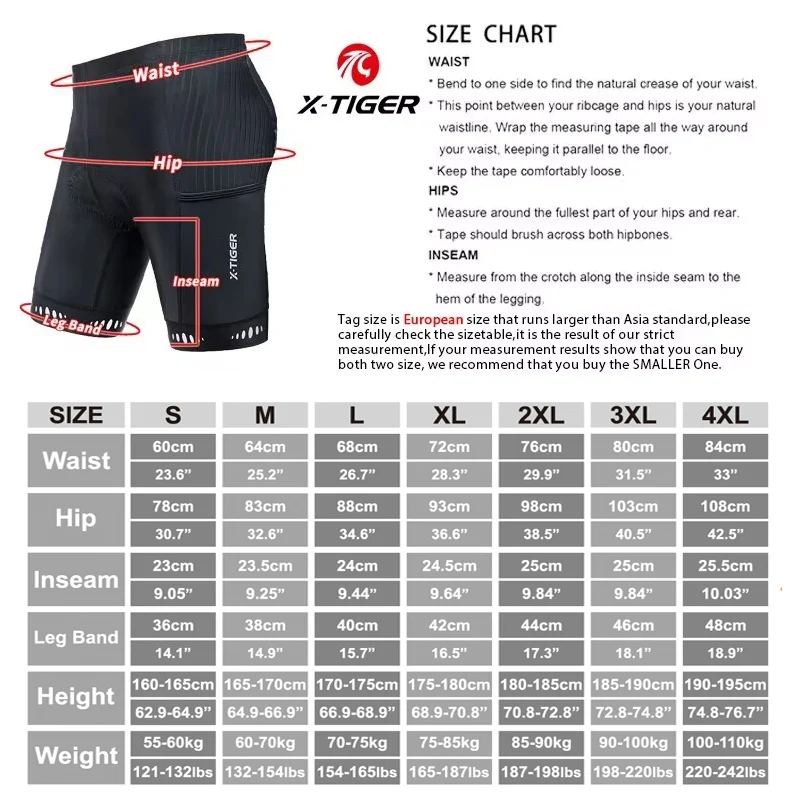 Shorts de Ciclismo para Homens com Bolso Traseiro — foto 6