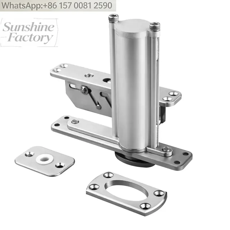 Adjustable 360° Rotating Wooden Door Hinge Heavy Concealed Hydraulic Self-Closing Door for Kitchen Bedroom School Soft