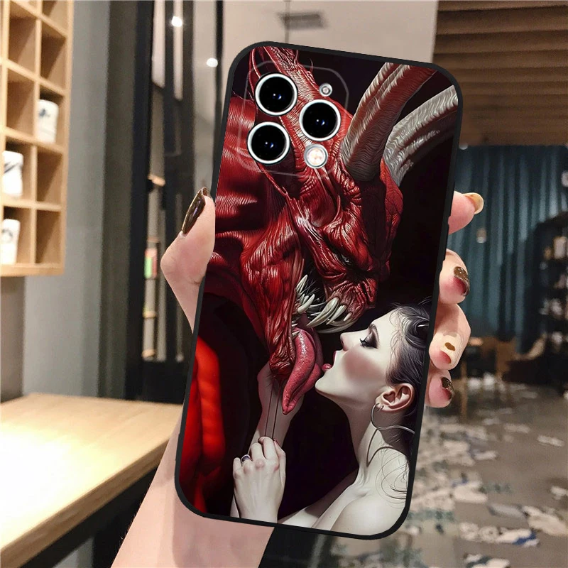 Horror Anime Art Phone Case For iphone 17 Pro Max Air 16 15 14 13 Pro Max 15 16 Pro 15Plus