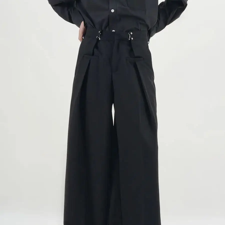 

Suit Pants Floor Mopping Fashionable And Casual Solid Color Simple Wide-Leg Trousers Korean Style Loose New Style