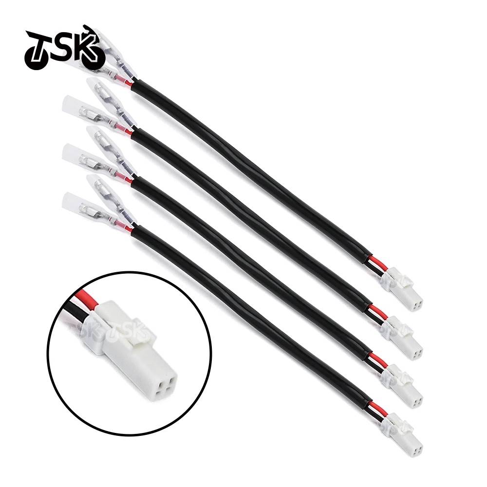 Wire Adapter Plug Connectors 2 Power Cords For KTM 125 200 250 690 790 990 DUKE SMC SMC-R Connecting Line Turn Signal Marker