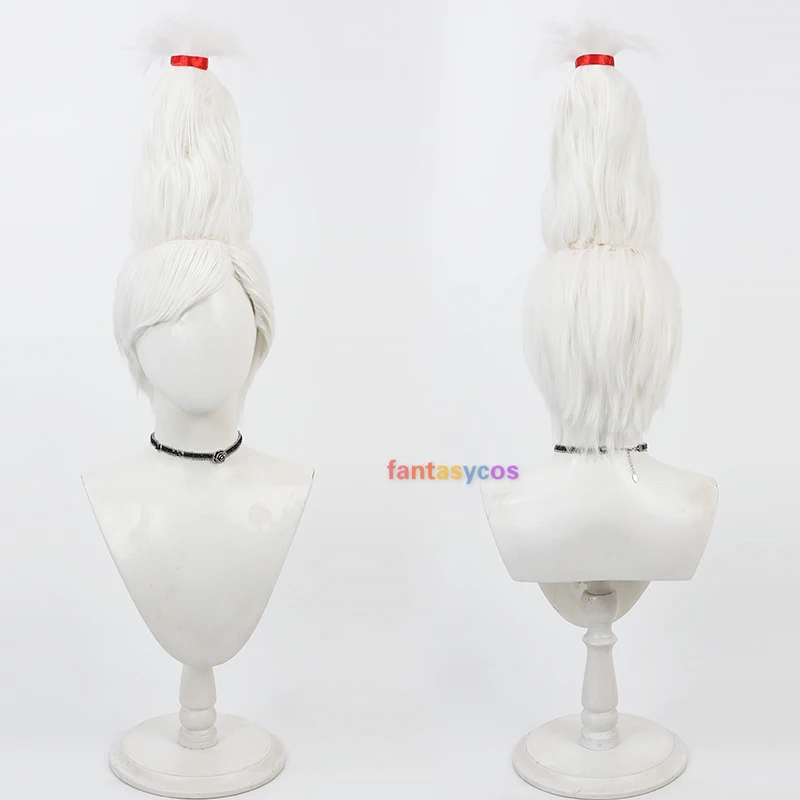 Seiko Ayase Wig Anime Dandadan Cosplay Silver White Heat Resistant Synthetic Hair Halloween Costume Role Play Party Wigs