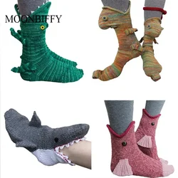 Christmas Socks Unisex Winter Warm Floor Sock Shark Fish Chameleon Crocodile Knitted Socks Cute Novelty New Men Women Xmas Gift