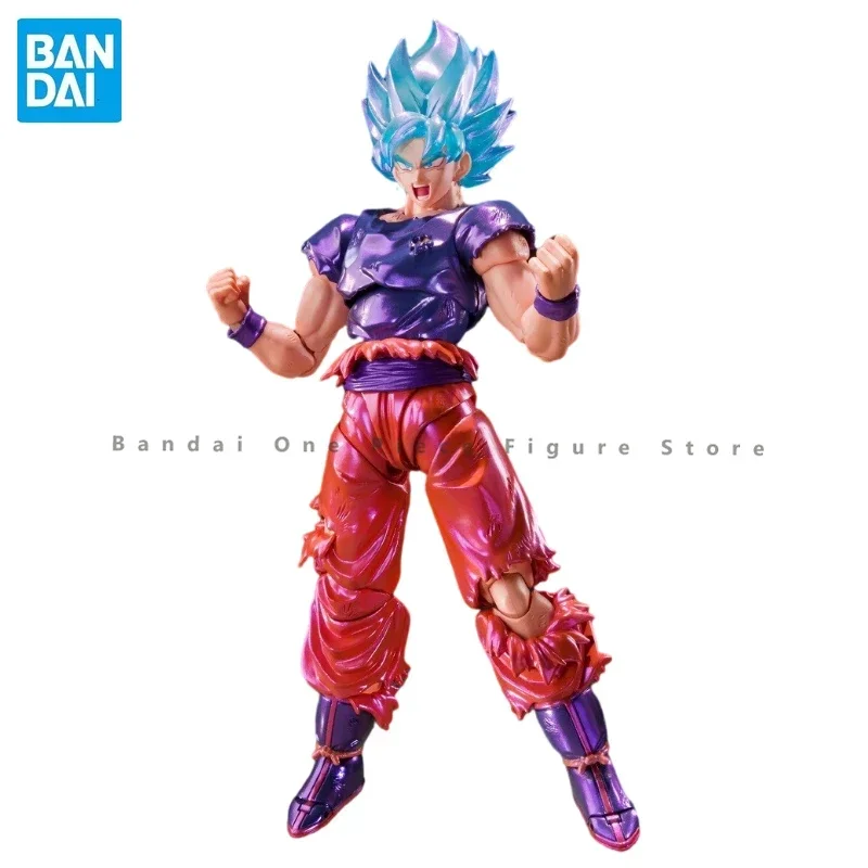 Auf Lager Original SHF Bandai Super Saiyajin Gott Son Goku SSGSS Kaio-ken JUMP V30TH Dragon Ball Action Figur Spielzeug Geschenk modell Hobby