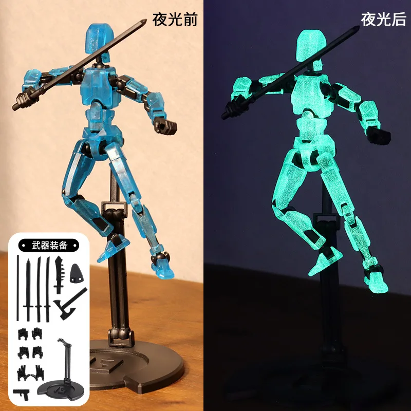 Upgraded Stand Lucky 13 Figure Toys Dummy 3D Printed  Movable Shapeshift Robot Action Model DIY Mannequin Decompress Boy Gift