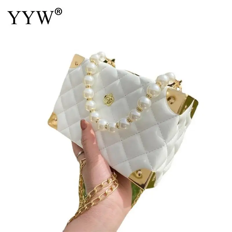 Fashion Luxury Women Clutch Bag Evening Purse Day Clutches Elegant With Pearl Handle Shoulder Bag For Ladies Wedding Party Purse