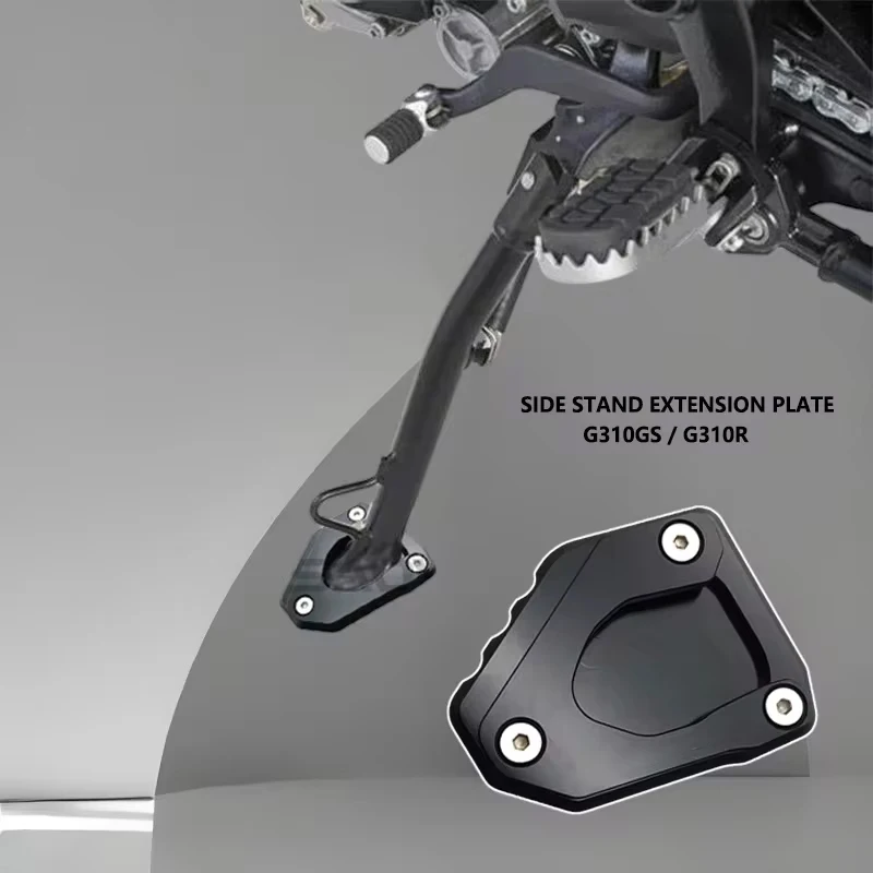 For BMW G310GS G310R Kickstand Extension Pad Foot Side Stand Extension Plate G310 R G 310 GS G 310R 2017-2023 2019 020 2021 2022