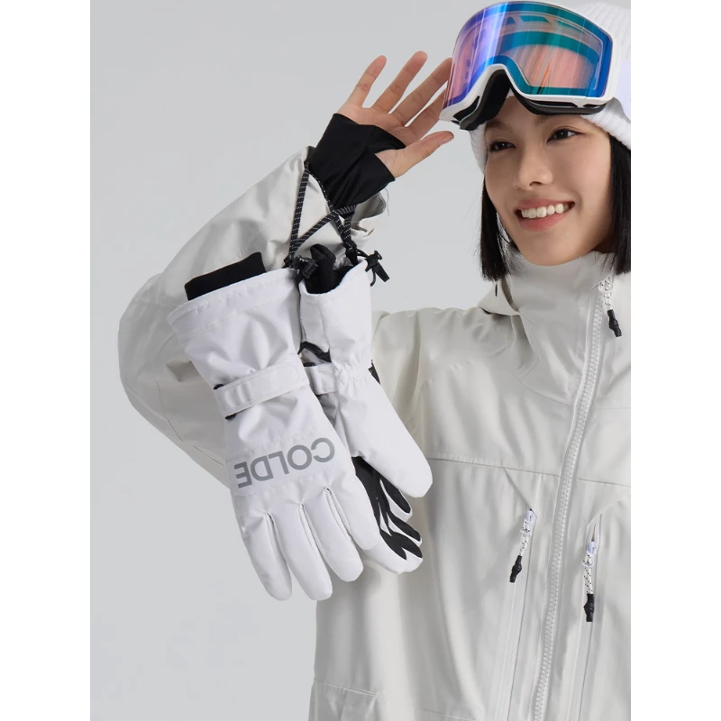 Coldelement Теплые лыжные перчатки, перчатки для сноуборда, зимние перчатки для катания на снегоходе, ветрозащитные и водонепроницаемые, без разбрызгивания