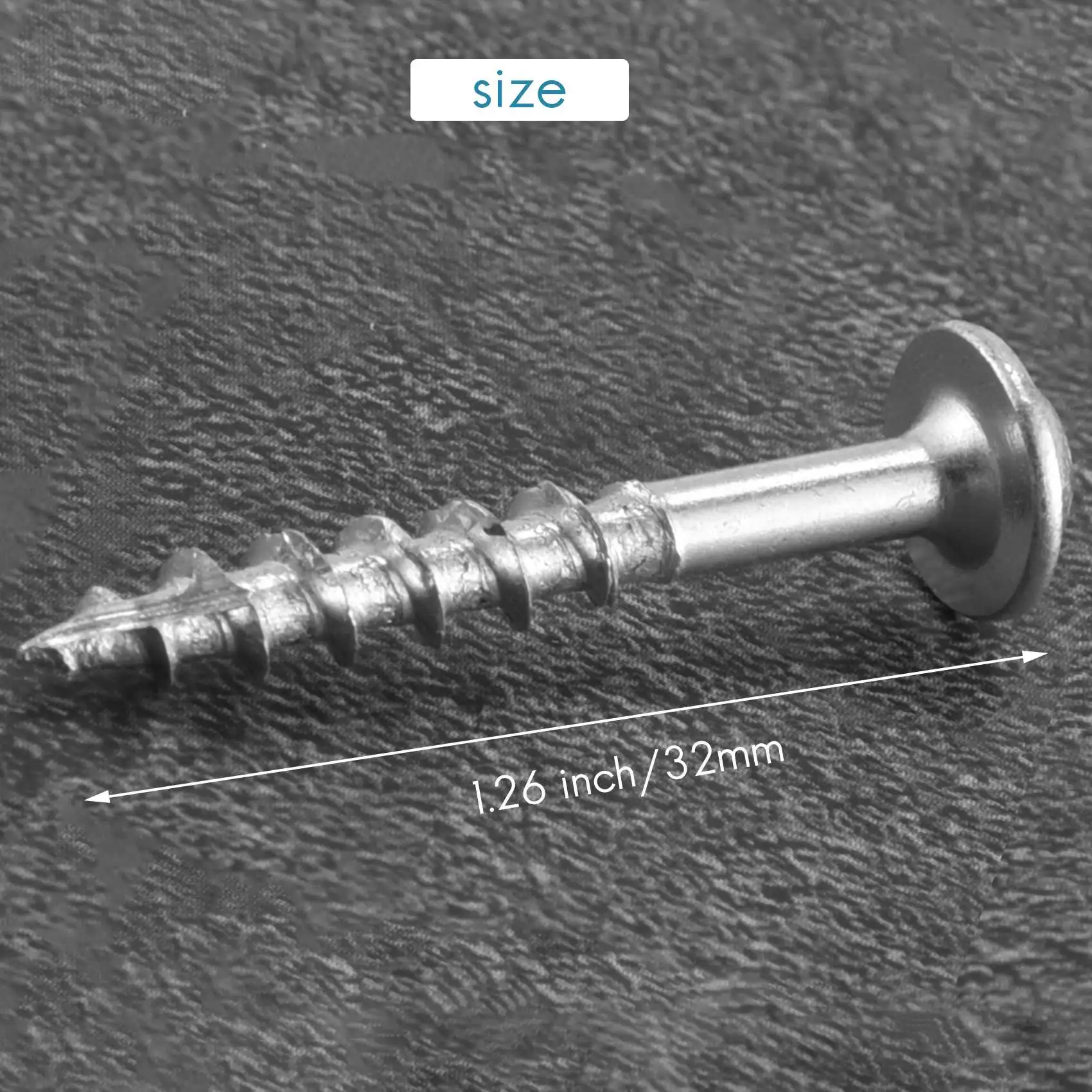A50U 100Pcs Woodworking 32mm Pocket Hole Screws PH2 Cross Driver Head Self-Tapping Screw for Pocket Hole Jig