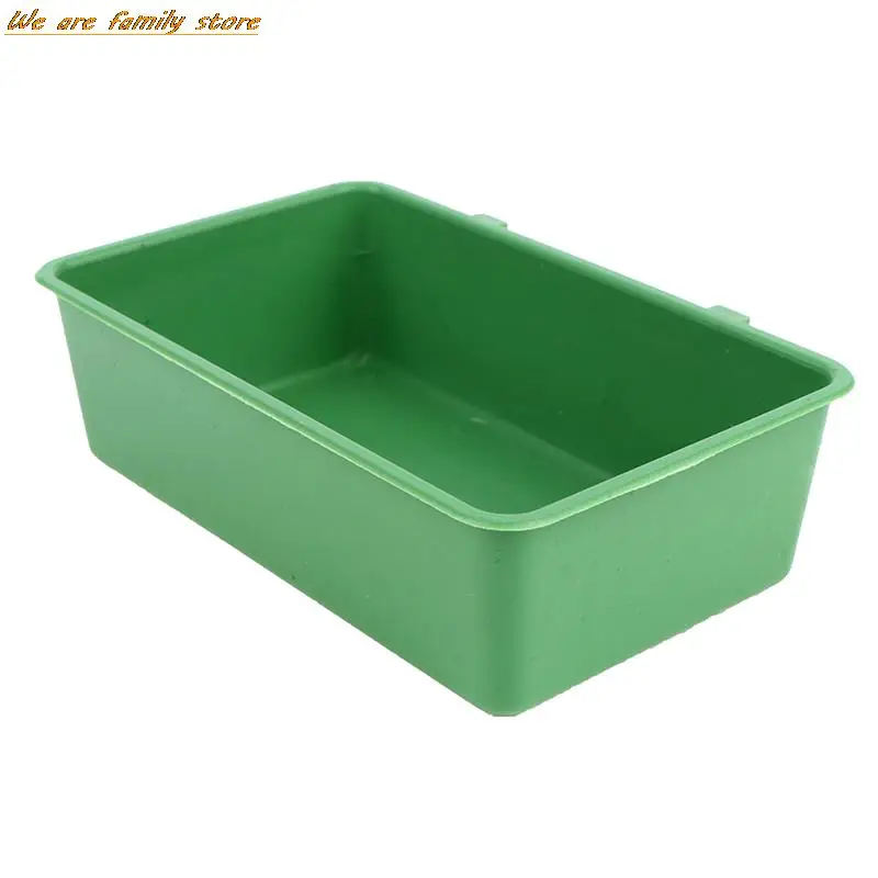 Bañera de plástico para pájaros, cuenco de comida para jaula, comederos para pájaros pequeños, juguetes para loros, 1 unidad