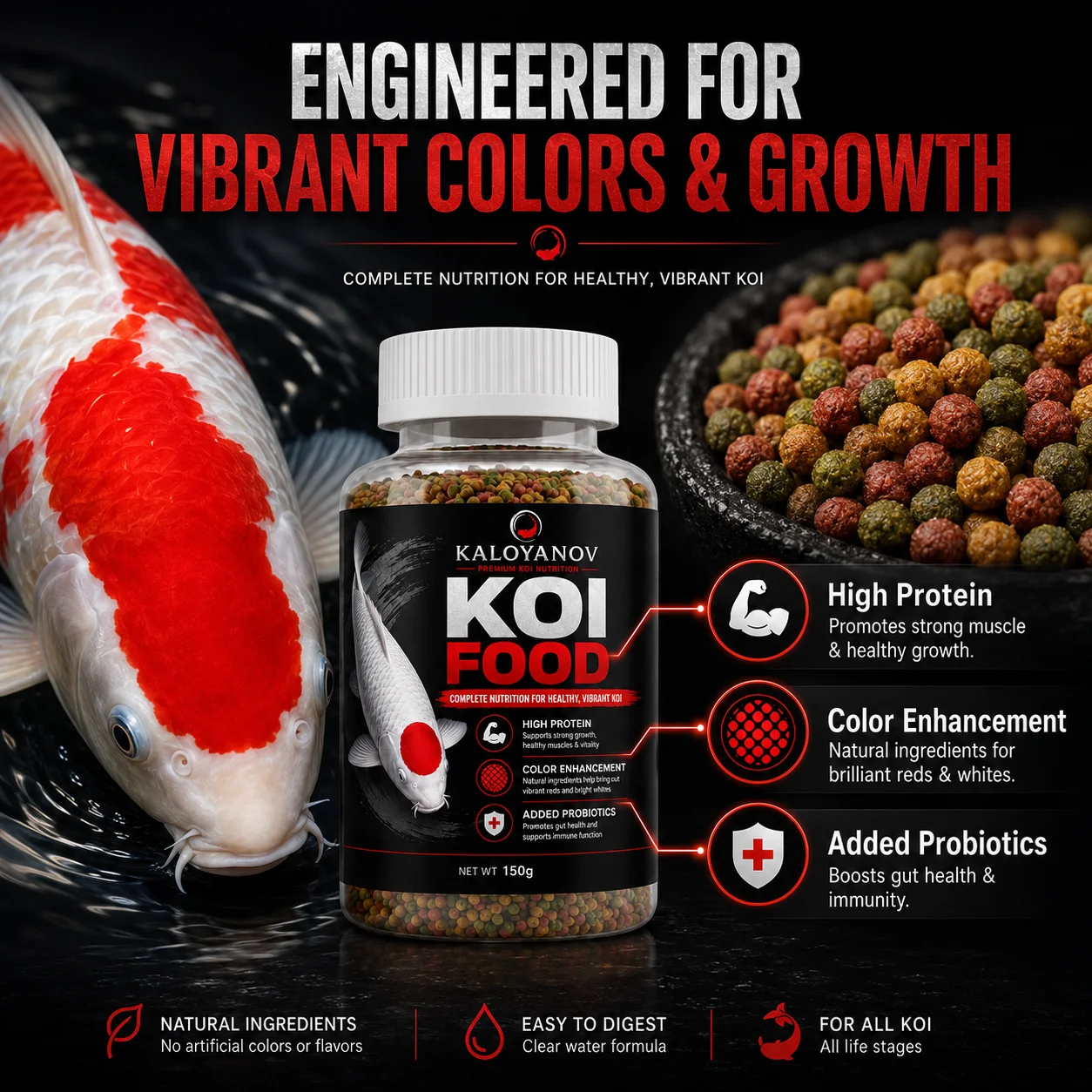 Koi Fish Food 150g High Protei - Aquarium Fish Colour review and price