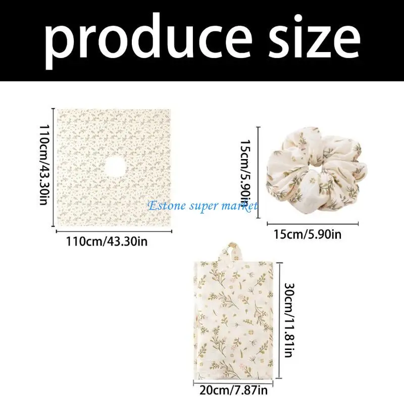 090B Oddychająca nakładka do karmienia piersią Ręcznik do karmienia dziecka z gumką do włosów