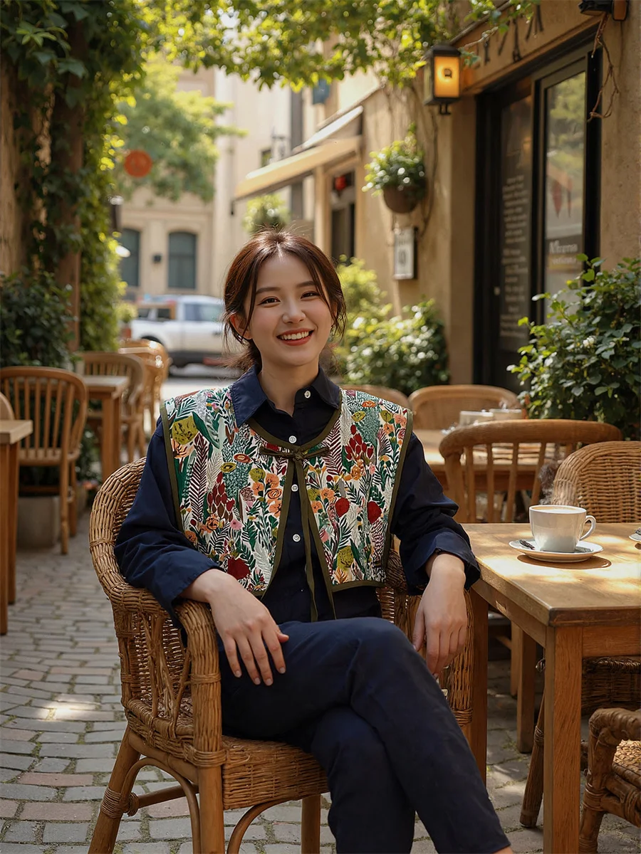 Koronkowe kamizelki sznurowane dla dziewcząt, bezrękawniki, odzież damska, jesienne dzianiny, drapowane, styl uniwersytecki, preppy, bez rękawów, urocze.