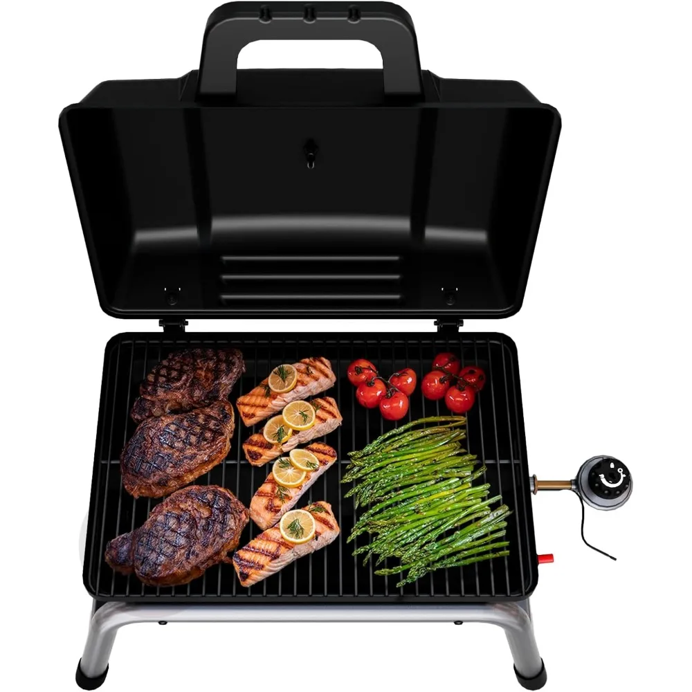 شواية غاز البروبان المحمولة، 1 شعلة، أسود