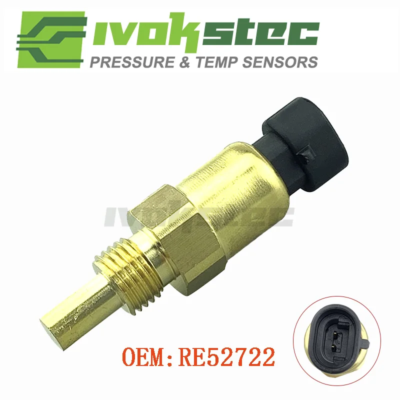 Fuel Temperature Sensor RE52722 for John Deere 1200 1400 1600 310G 310J 310K 310SJ 450J 550J 650J 700J 750J 755D 764