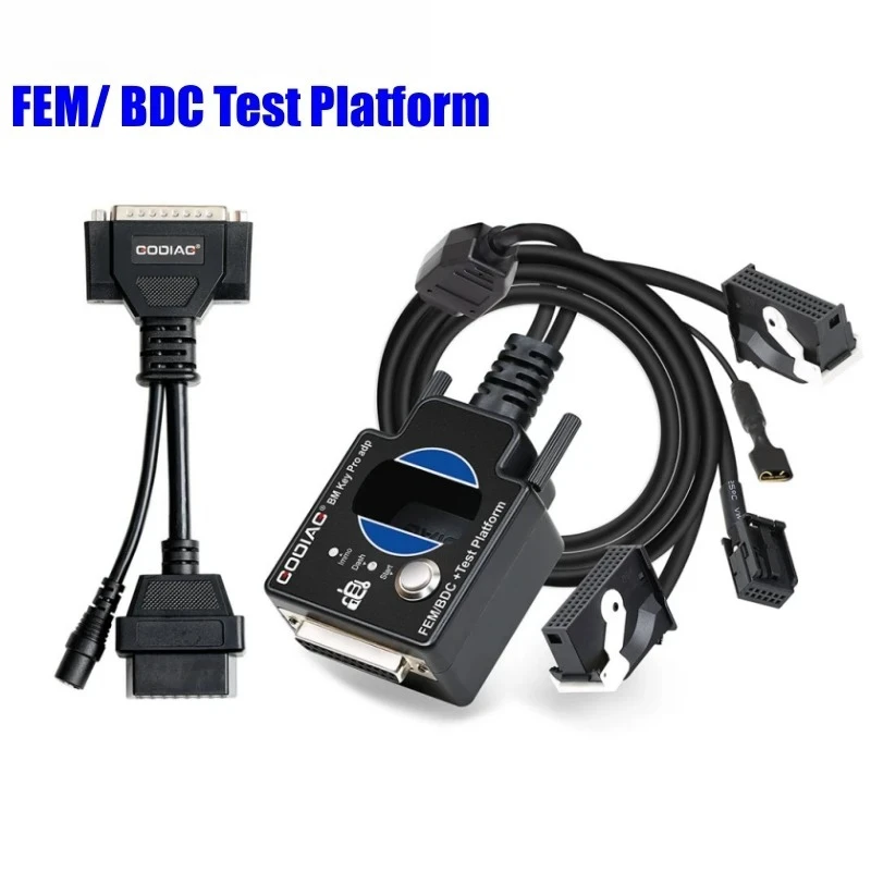 

Тестовая платформа GODIAG для программирования BMW FEM BDC с кабелем OBD2–DB25, работает с Godiag GT100/Xhorse VVDI2/Autel IM608/CGDI