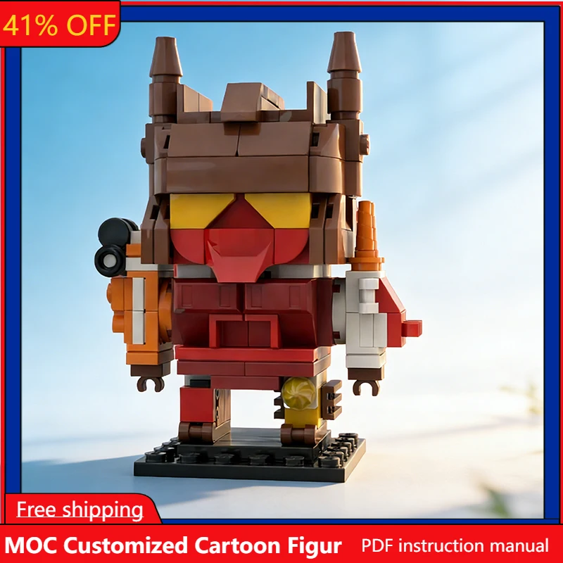 

Набор из 163 деталей: Мультяшные куклы-роботы MOC, модульный конструктор, развивающая игрушка для мальчиков, подарок для самостоятельной сборки