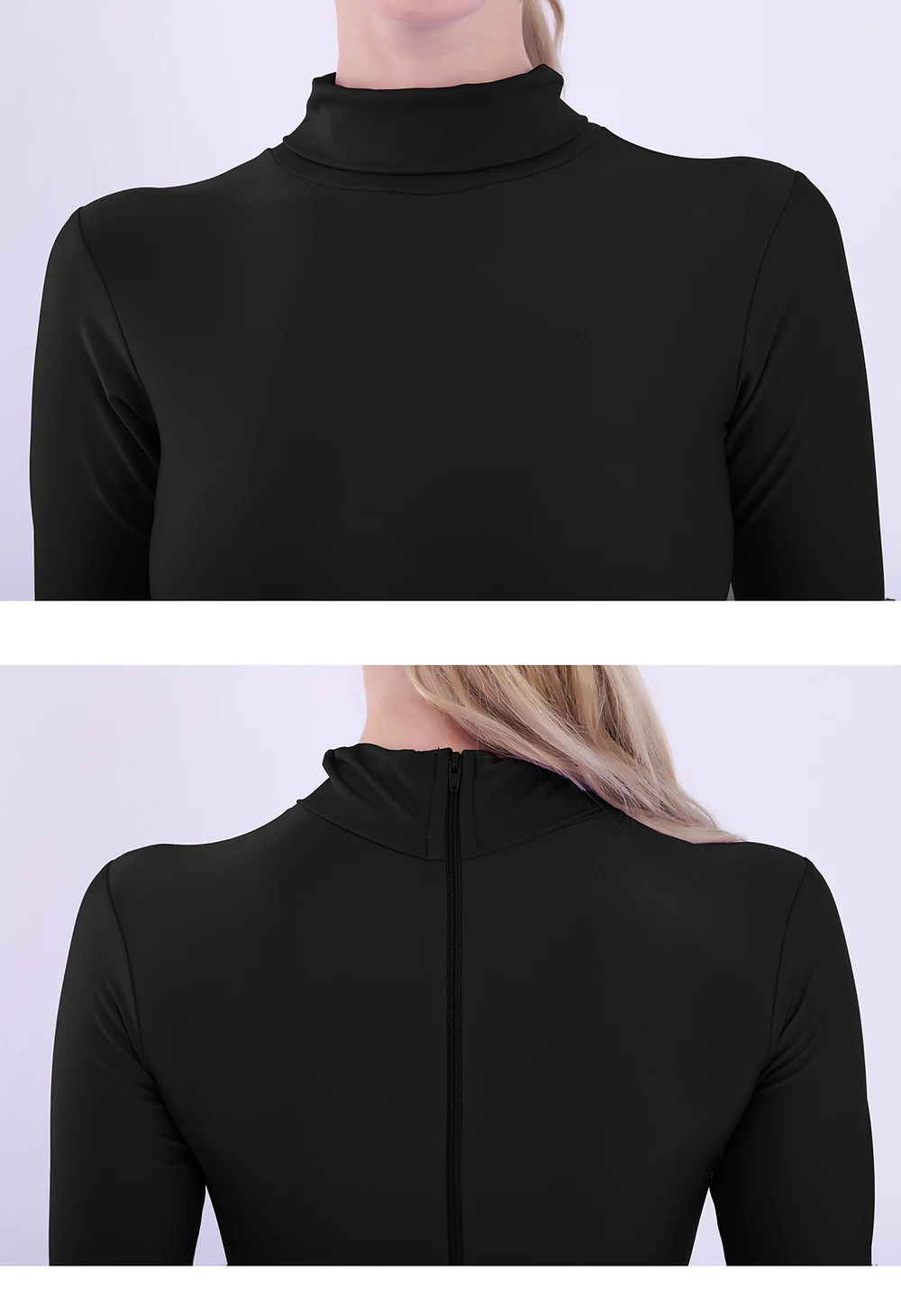 Aoylisey คอเต่าแขนยาว Leotard ผู้หญิงบัลเล่ต์เต้นรํายิมนาสติกหญิงผู้ใหญ่ Ballerina Dancewear ชุดบอดี้สูท