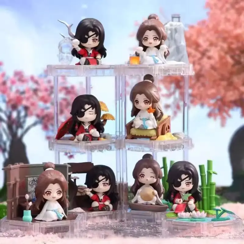 Mystery Box Heaven Official Blessing Blind Box Xie Lian Hua Cheng Cute Version Action Figure Anime Figurine Doll Toy Decor Gifts