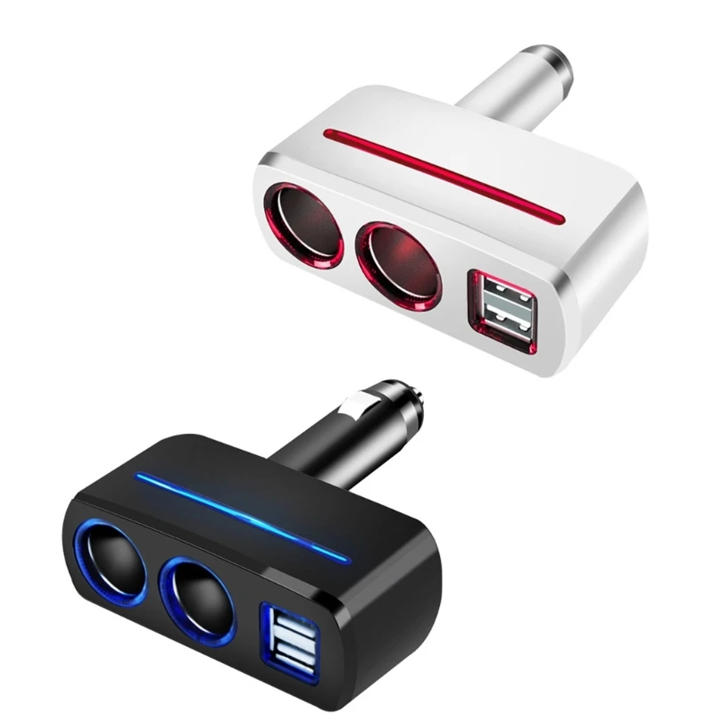 2-Hole USB Car Power Splitter Universal Fit 3.1A Car with Two USB Outlets for Efficient Device Drop shipping